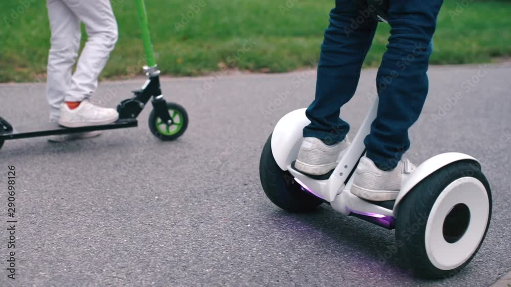 transport of modern children, scooter and GyroScooter