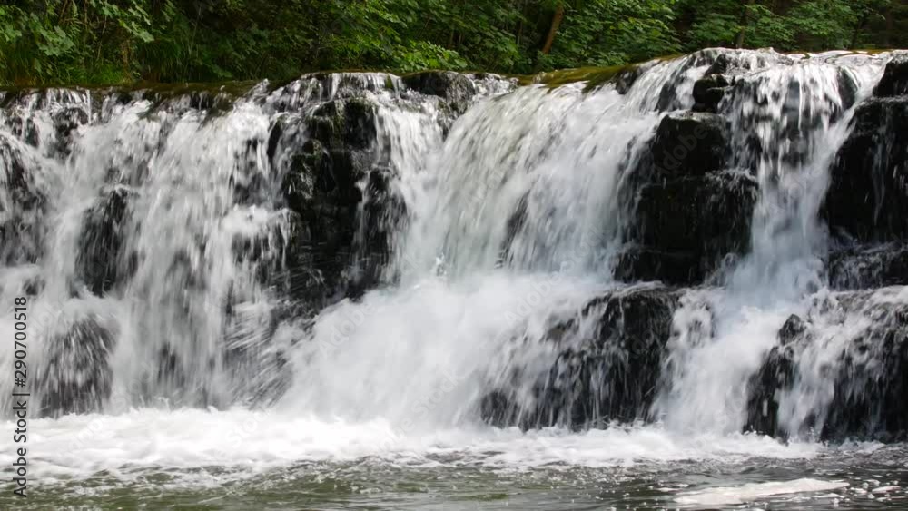 Waterfall on a small mountain river Waterfall on a small mountain river