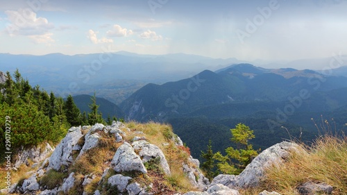 Romania mountains. Piatra Craiului National Park. photo