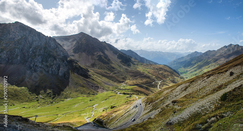 View of Col du Tourmalet in pyrenees mountains © Philipimage