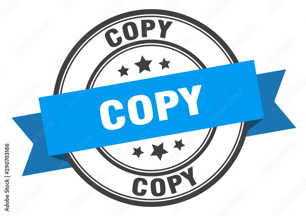 Fototapeta premium copy label. copy blue band sign. copy
