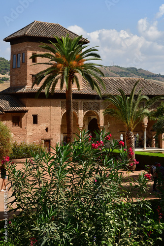 Granada  Spain - august 27 2019   Alhambra palace