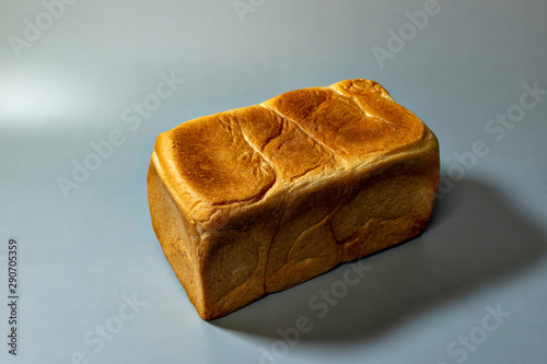Whole view of homemade pullman bread photo