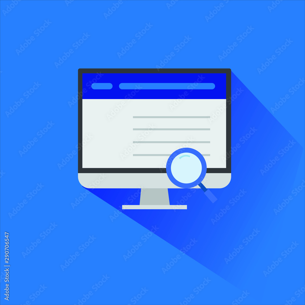 Web development - website icon vector flat design Web development - website icon vector flat design