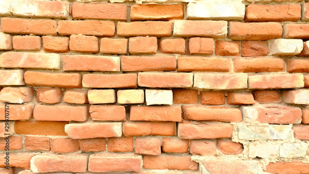Fototapeta premium Brickwork. The wall of the building. Background for design.