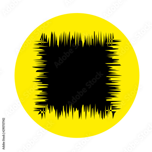 Black square and yellow circle
