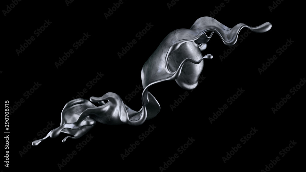 Splash fluid. 3d illustration, 3d rendering. Splash fluid. 3d illustration, 3d rendering.