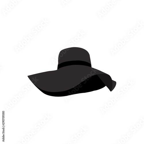 womens black hat icon