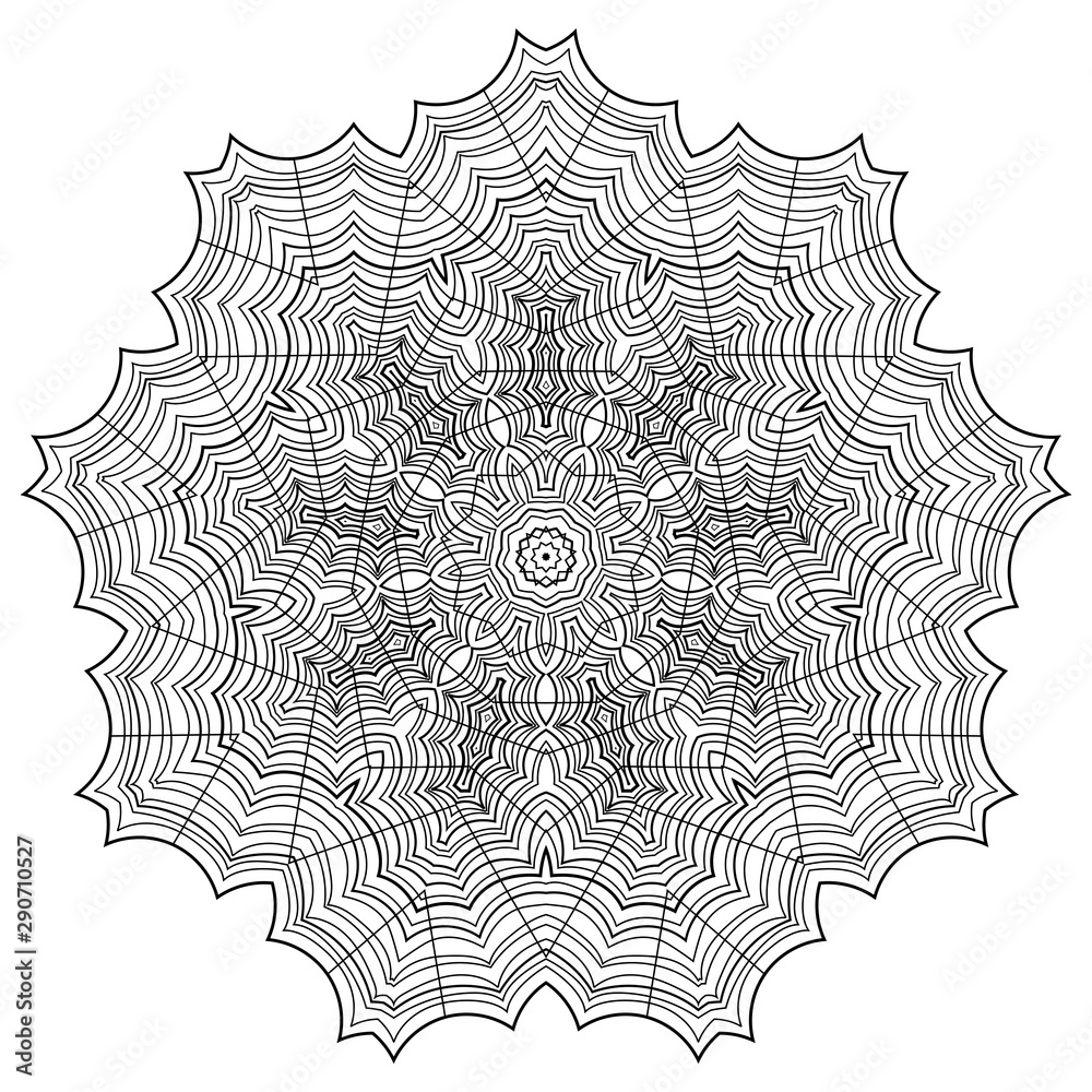 Fototapeta premium Abstract web outline on a white background