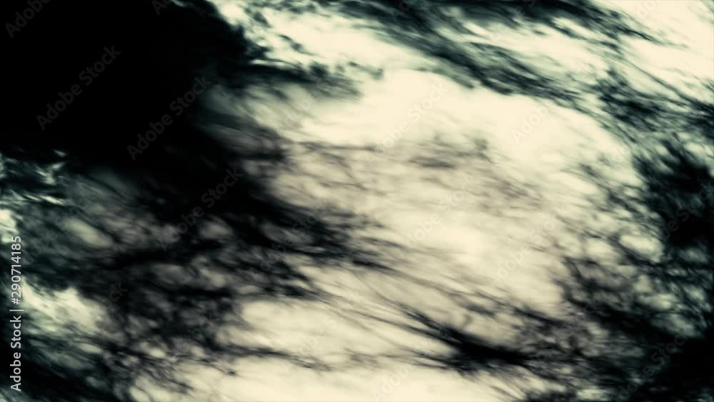 Liquid White Layout Ink Abstract liquid wavy surface with black inks spreading all over the ...
