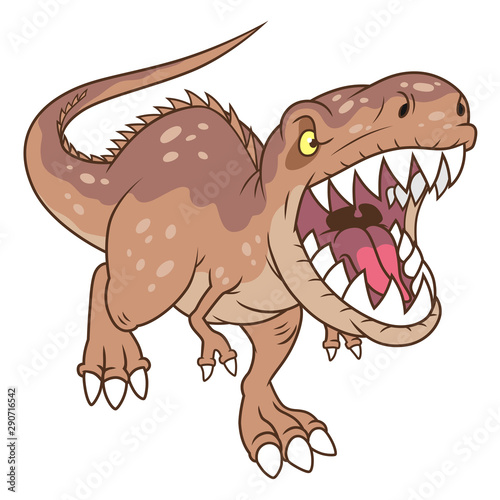 Growling tyrannosaurus