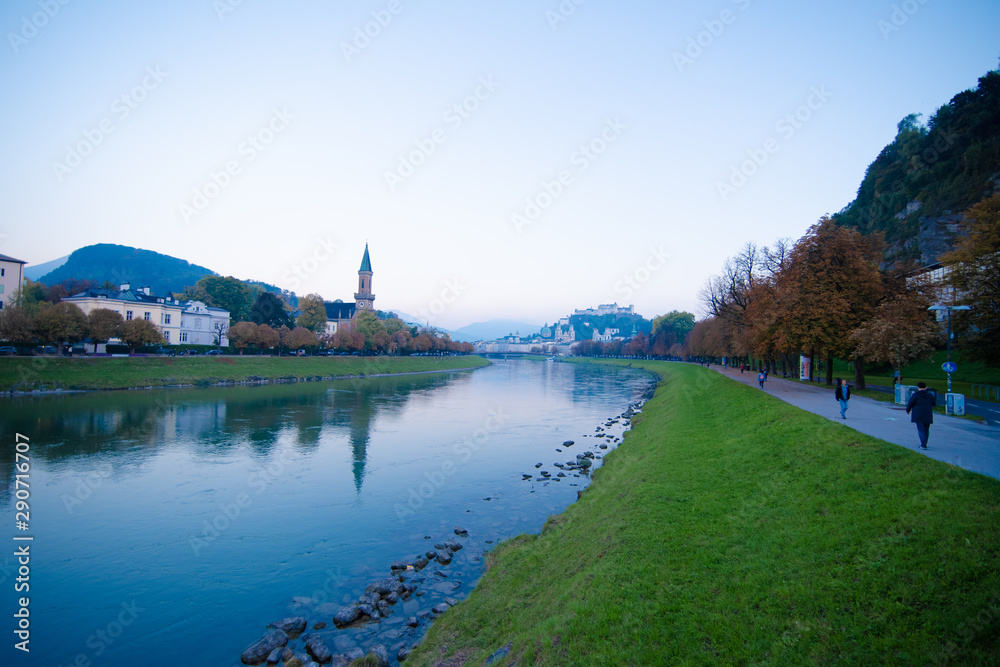 Fototapeta premium landscape with church