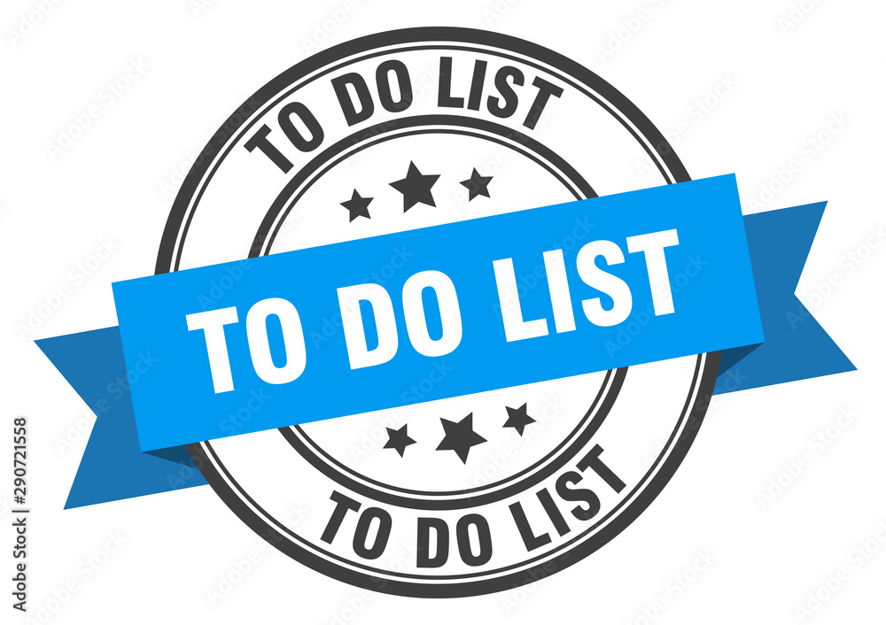 Obraz premium to do list label. to do list blue band sign. to do list