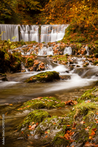 Fototapeta Naklejka Na Ścianę i Meble -  Lower Falls Stockghyll Force Cumbria UK in Autumn 