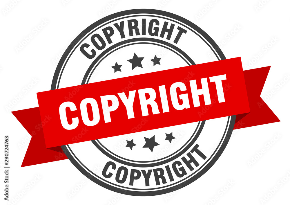 copyright label. copyright red band sign. copyright copyright label. copyright red band sign. copyright