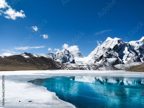Gurudongmar lake, located in Sikkim, North east of India, One of the highest lake of India