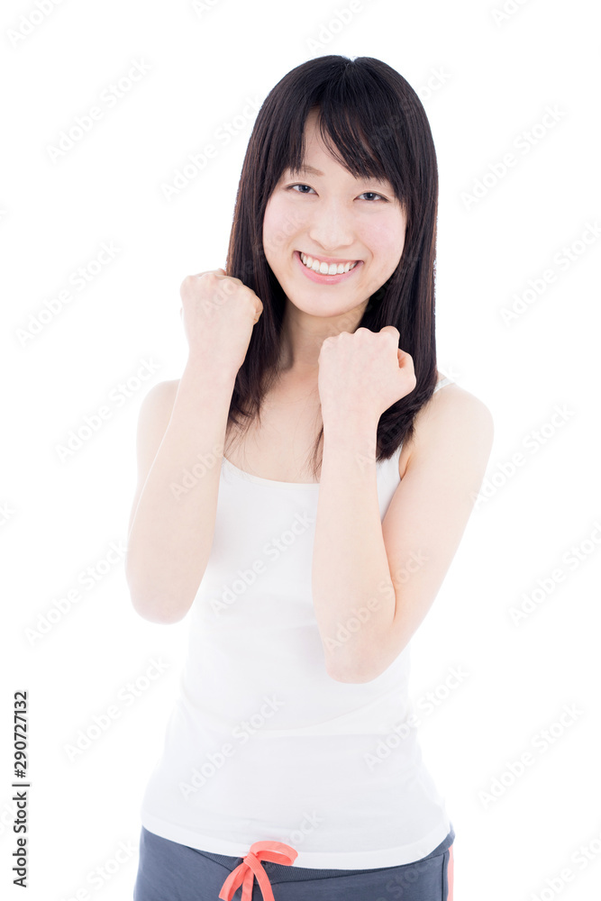 Young woman wearing fitness wear Young woman wearing fitness wear