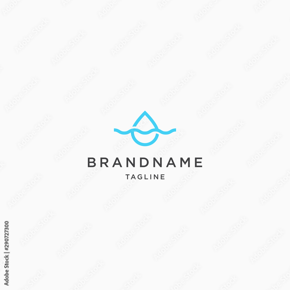 Water Drop Logo Icon Design Template. Simple and Modern Water Drop Logo Icon Design Template. Simple and Modern