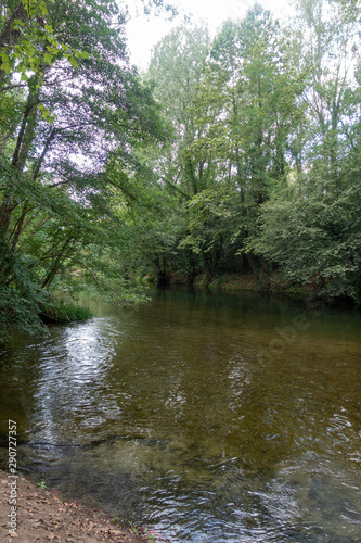 The river ter next to the greenway of Carrilet  Girona