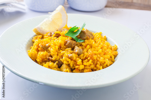 Spanish rice with pork