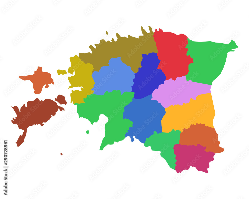 Karte von Estland