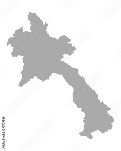 Karte von Laos