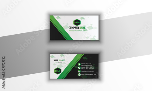 Black and Green Buisness card 