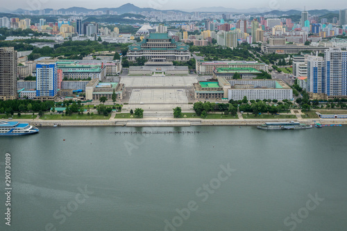 City skyline, Pyongyang, Democratic People's Republic of Korea (DPRK), North Korea