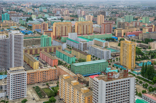 City skyline, Pyongyang, Democratic People's Republic of Korea (DPRK), North Korea