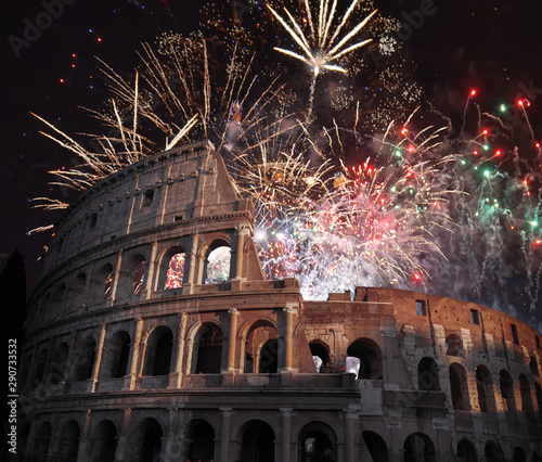 Fireworks at the Coliseum. photo