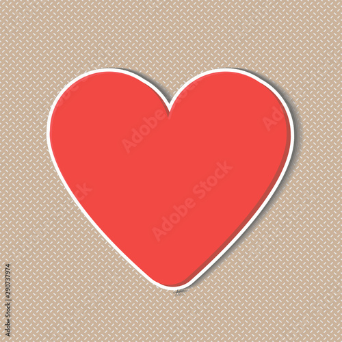 Heart icon vector. Love symbol. Valentine s Day sign.