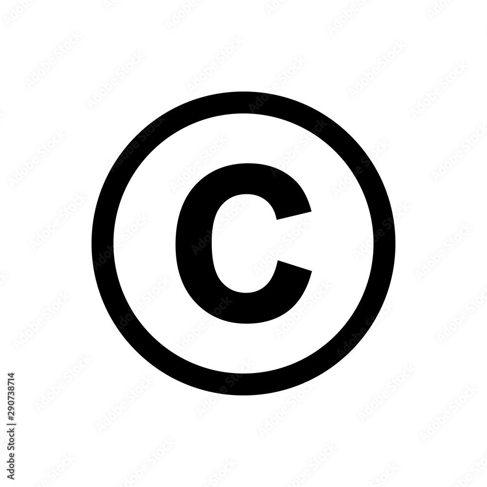 copyright - mark icon vector design template copyright - mark icon vector design template