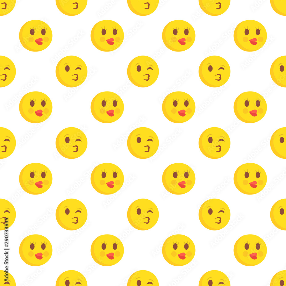 Smiley face seamless pattern. Vector background. Smiley face seamless pattern. Vector background.