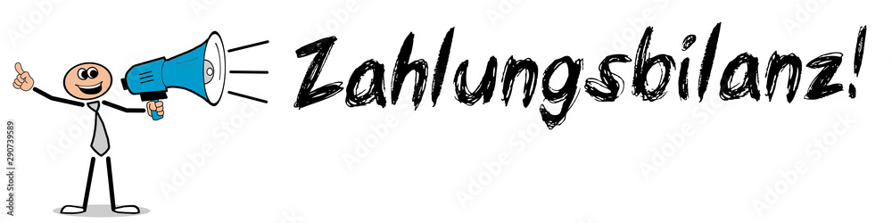 Obraz premium Zahlungsbilanz!