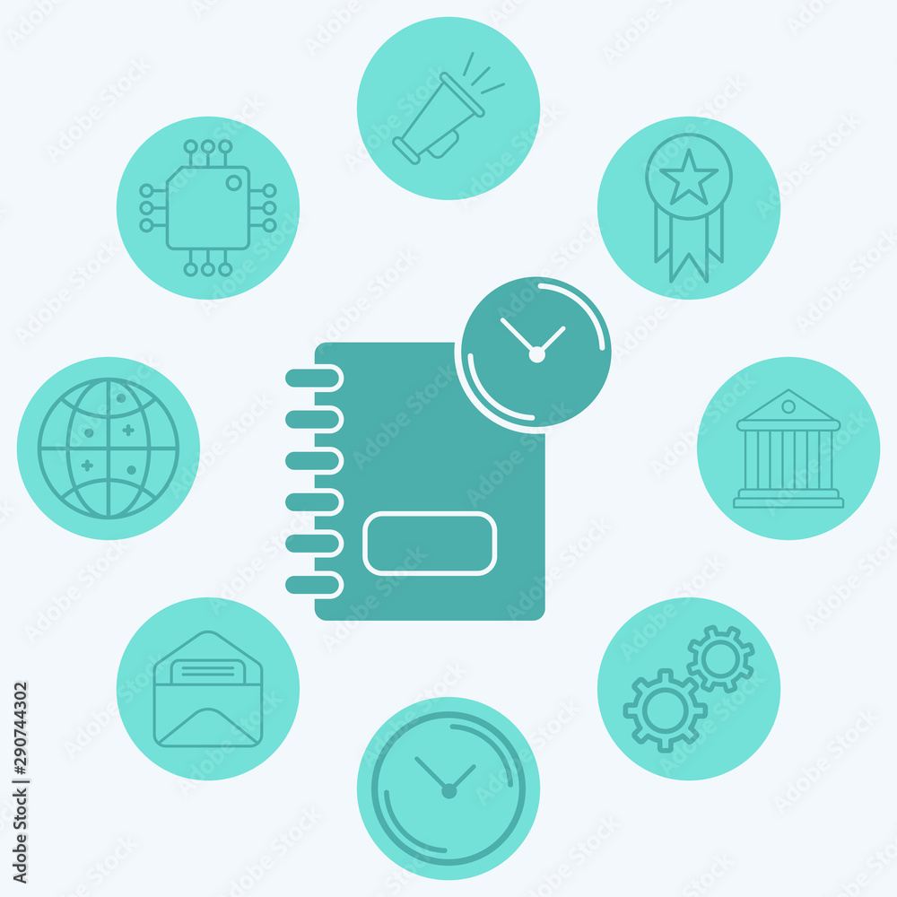 Agenda vector icon sign symbol Agenda vector icon sign symbol