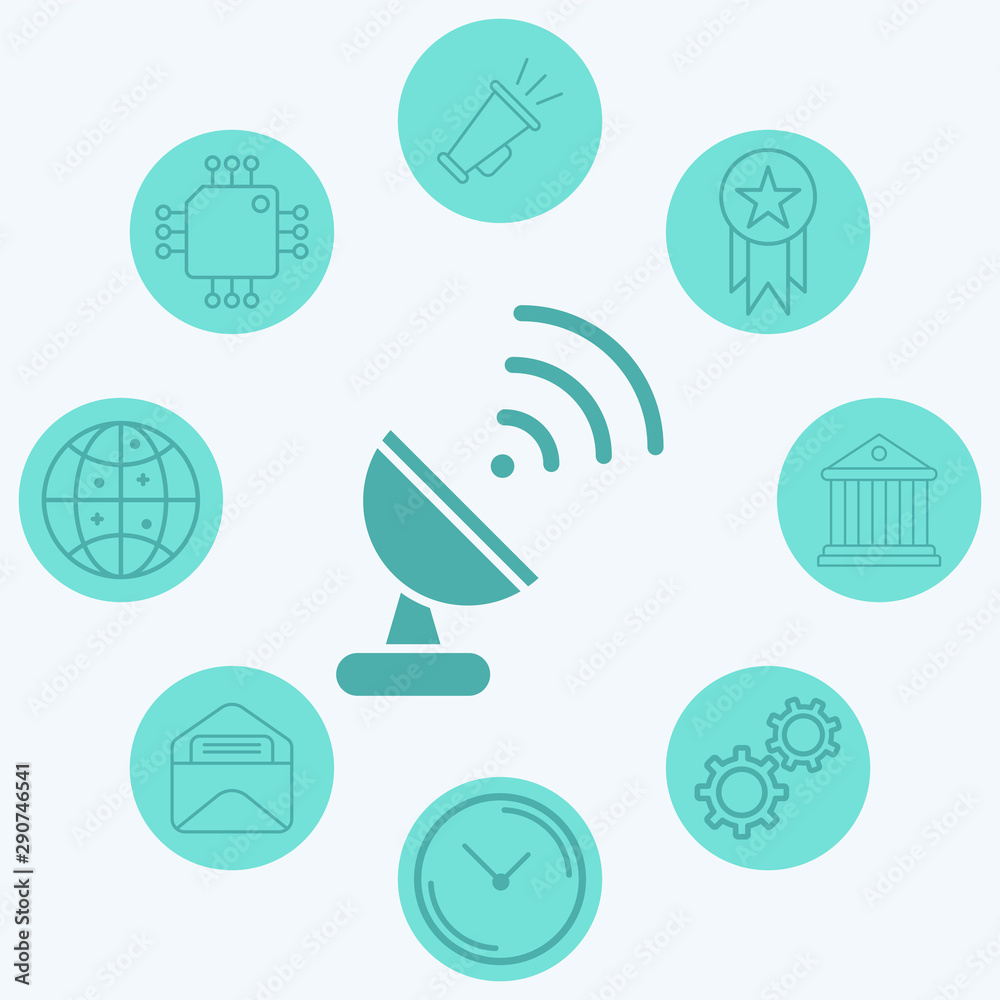 Antenna vector icon sign symbol