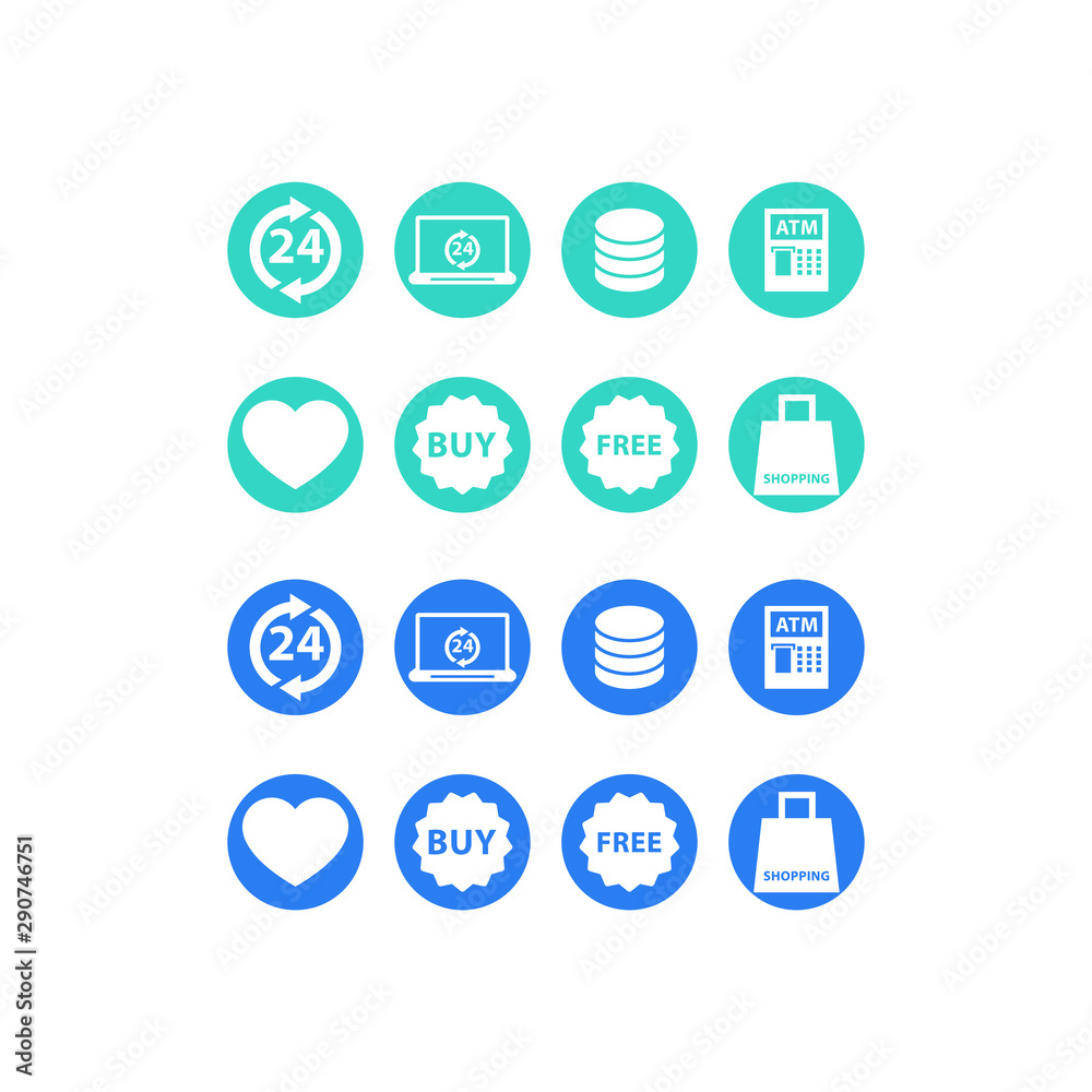minimalist blue icon shop vector design minimalist blue icon shop vector design