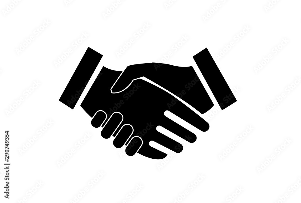 hand shake between business man hand shake between business man