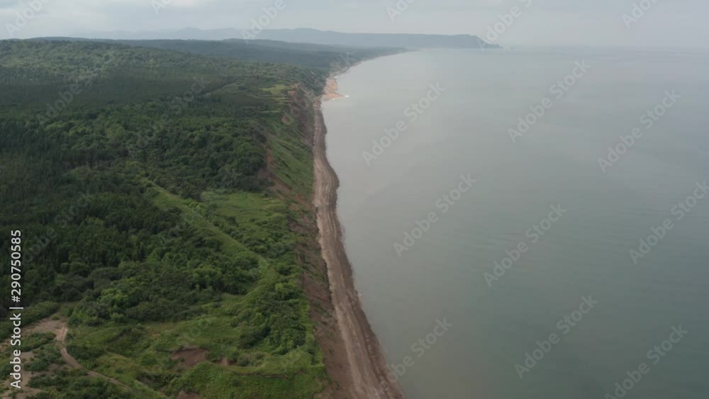 Sea shore. Aleksandrovsk-Sakhalinsky. Sakhalin island. 2019 year. Sea shore. Aleksandrovsk-Sakhalinsky. Sakhalin island. 2019 year.