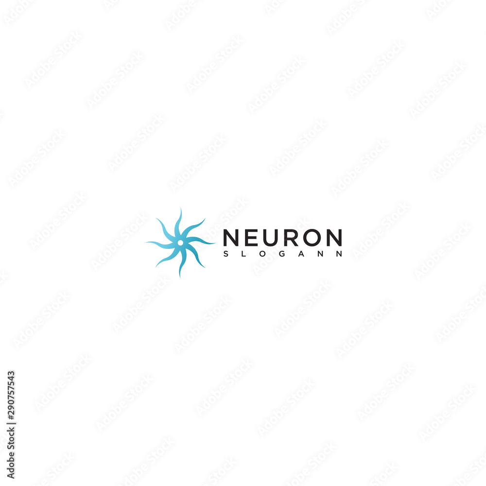 Abstract Neuron Logo. vector