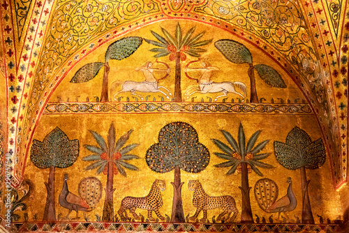 Extraordinary byzantine mosaics in Palermo, Italy