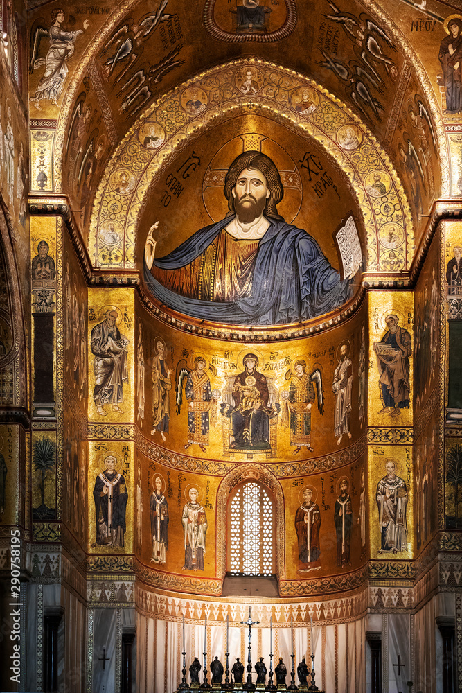 Main apse of Monreale cathedral, Sicily