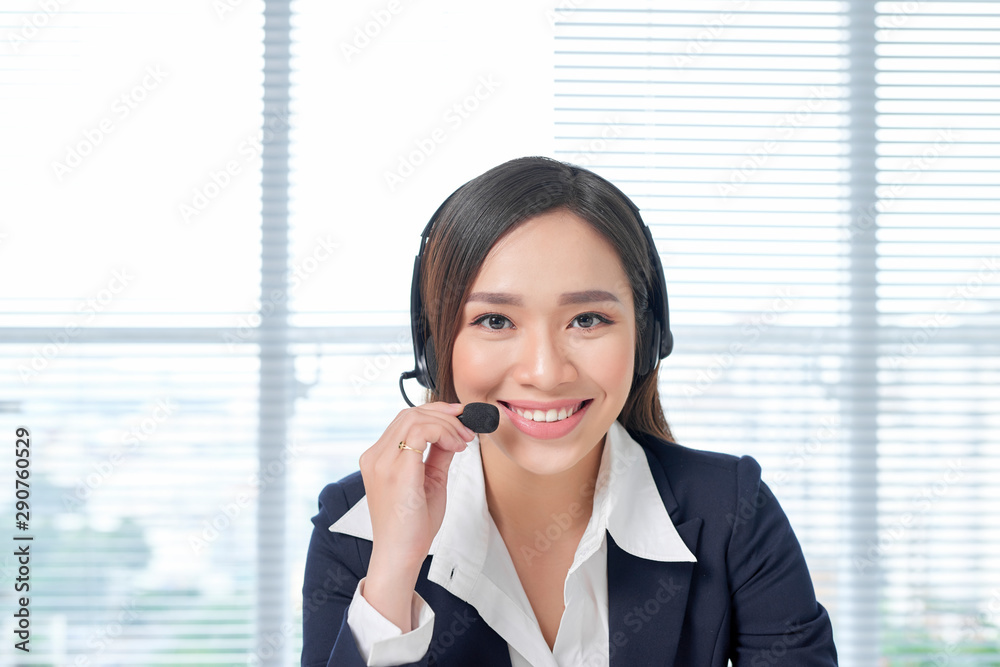 Successful business woman working at the office Successful business woman working at the office