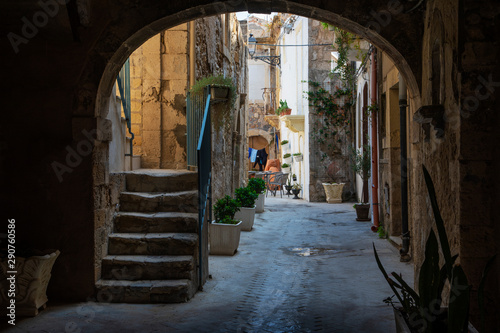 Ancient alley in Syracuse, Sicily