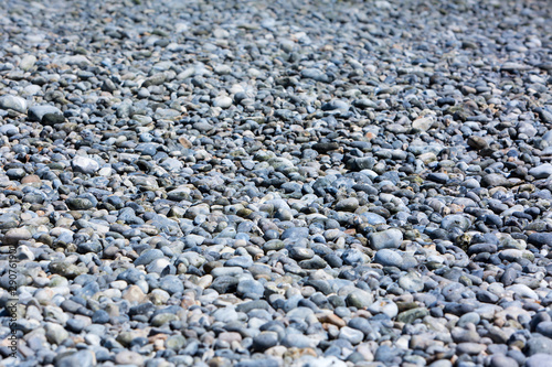 beach pebbles in Normandy, France