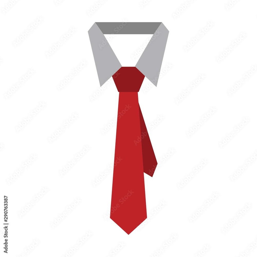 The tie icon. Necktie and neckcloth symbol. Flat Vector illustration The tie icon. Necktie and neckcloth symbol. Flat Vector illustration