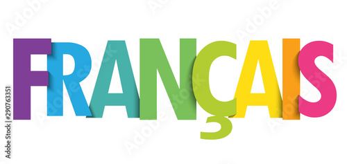 Bannière typographique vecteur FRANCAIS