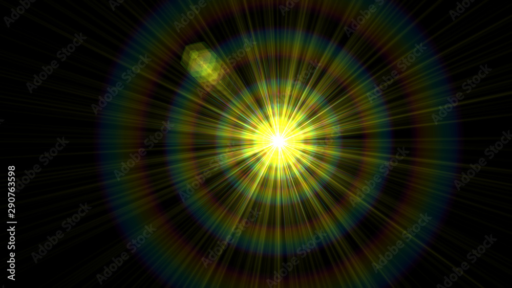 Bright Yellow Lens Flare Bright Yellow Lens Flare