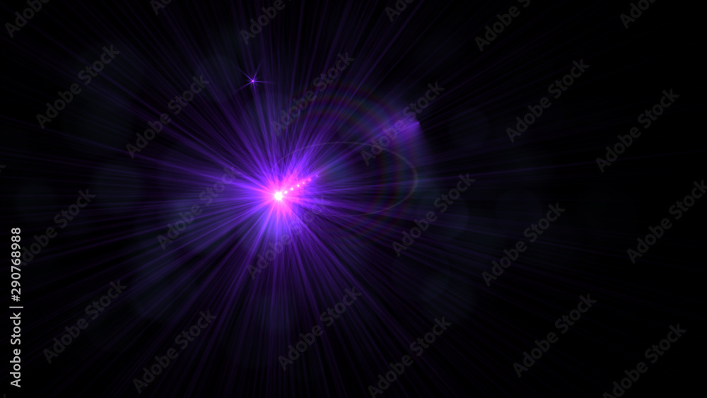 Bright Purple Lens Flare