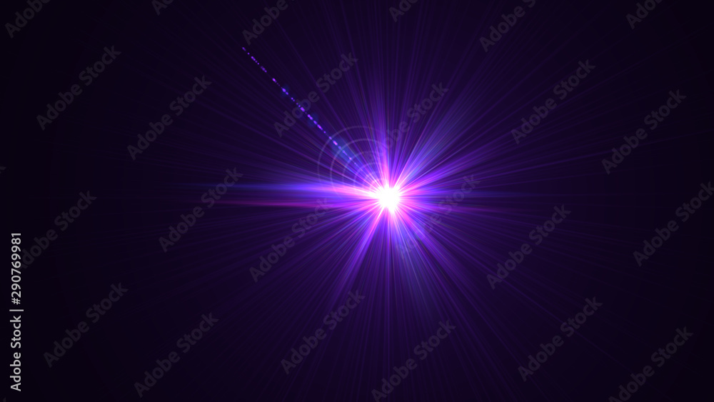 Bright Purple Lens Flare
